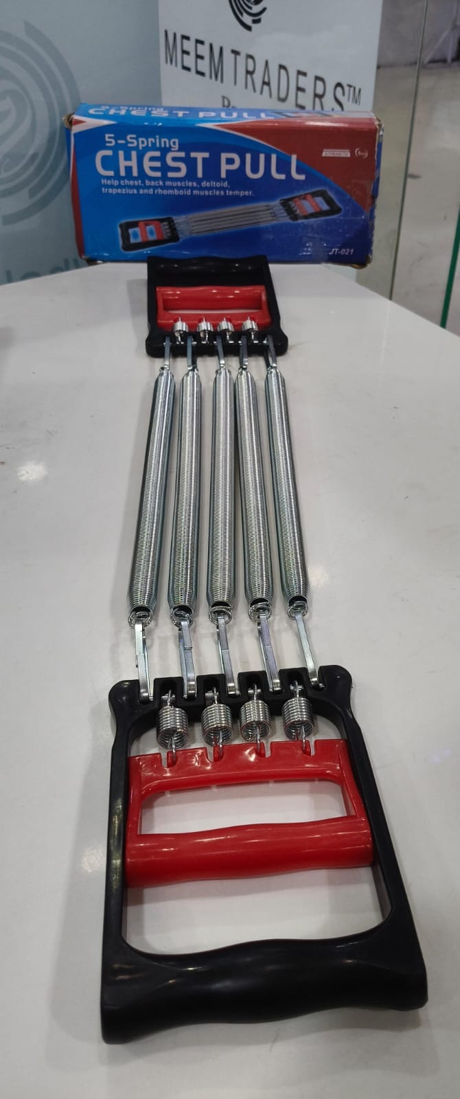 5-Spring Chest Pull Expander JT-021 - Adjustable Muscle Builder..
