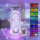 Crystal Diamond Rose LED Touch Lamp | 16 Colors USB Rechargeable | Bedroom Decor Light