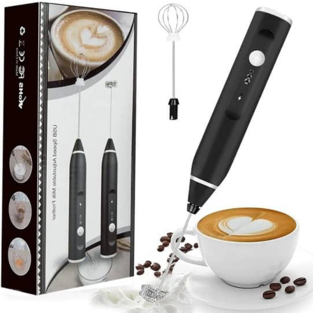 Rechargeable Coffee Beater & Milk Frother - USB Milk Frother..
